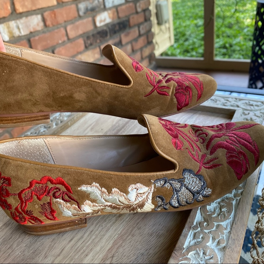 Anthropologie Billy Ella Embroidered Loafers - Picture 9 of 11